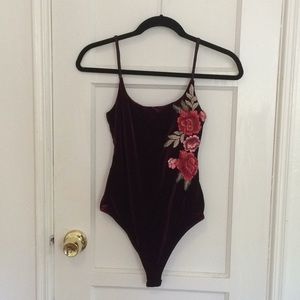 Socialite velvet bodysuit